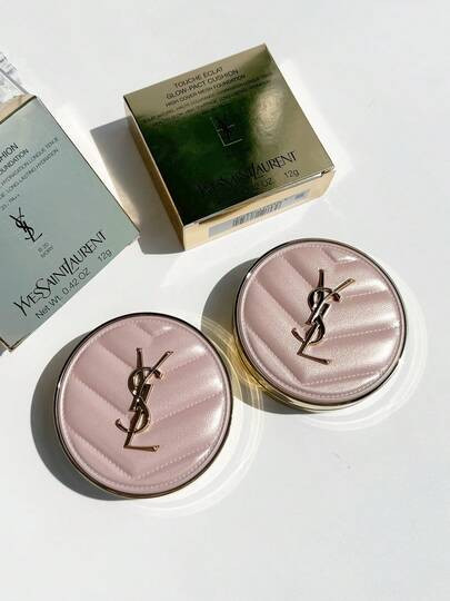 Yves Saint Laurent YSL TOUCHE ÉCLATGLOW-PACT CUSHIONHIGH COVER MESH FOUNDATIONÉCLAT NATUREL. COUVRANCE. HYDRATATION LONGUE TENUEHEALTHY GLOW. HIGH COVERAGE. LONG-LASTING HYDRATION SPF 23/ PA++B10 5g[MINI SIZE] | SHEIN
