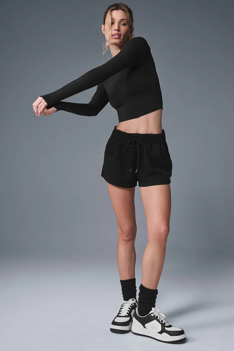 Alosoft Crop Finesse Long Sleeve | Alo Yoga