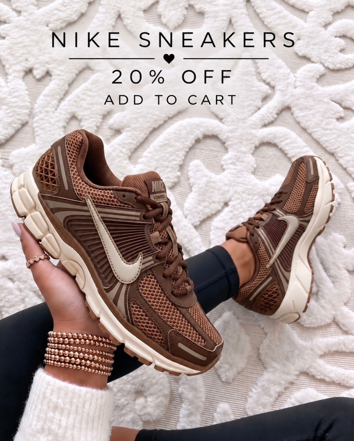 Runs true to size. Add to cart for discount
