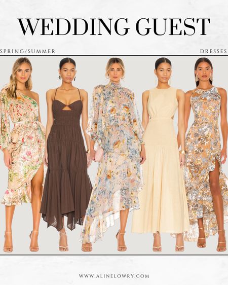 Summer and spring wedding guest dresses. 