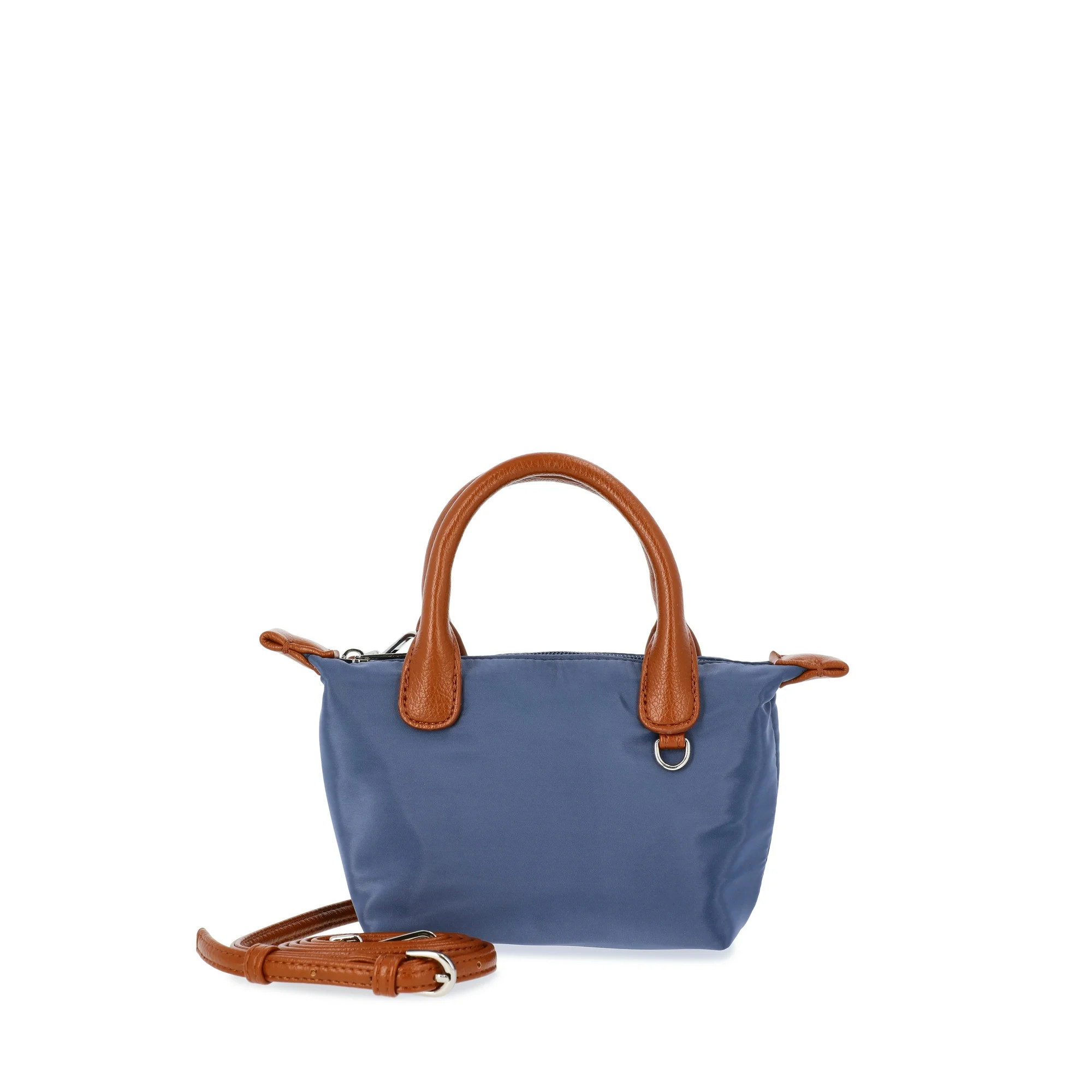 No Boundaries Women's Mini Tote Crossbody Bag, Navy | Walmart (US)