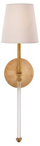 Camille Crystal Sconce, Brass | One Kings Lane