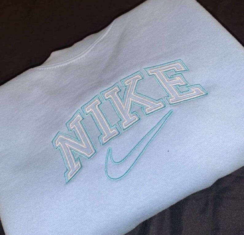 Read the full title
    Nike Embroidered Crewneck | Etsy (US)