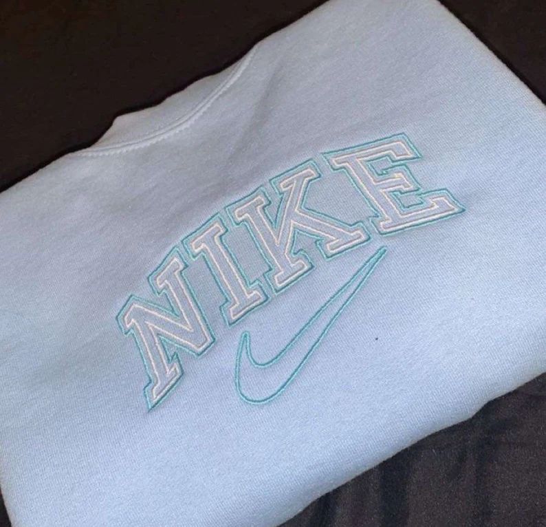 Read the full title
    Nike Embroidered Crewneck | Etsy (US)