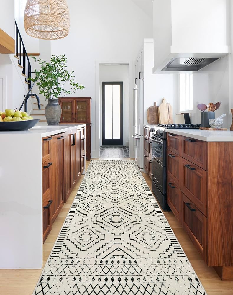 Wonnitar Moroccan Runner Rugs for Hallway 2'6"x10', Washable Non-Slip Extra Long Rug Runner Carpe... | Amazon (US)