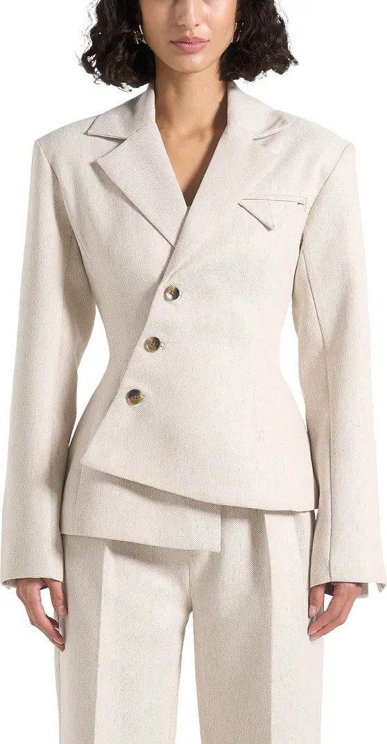 Thalia Tailored Asymmetric Double Breasted Blazer | Nordstrom