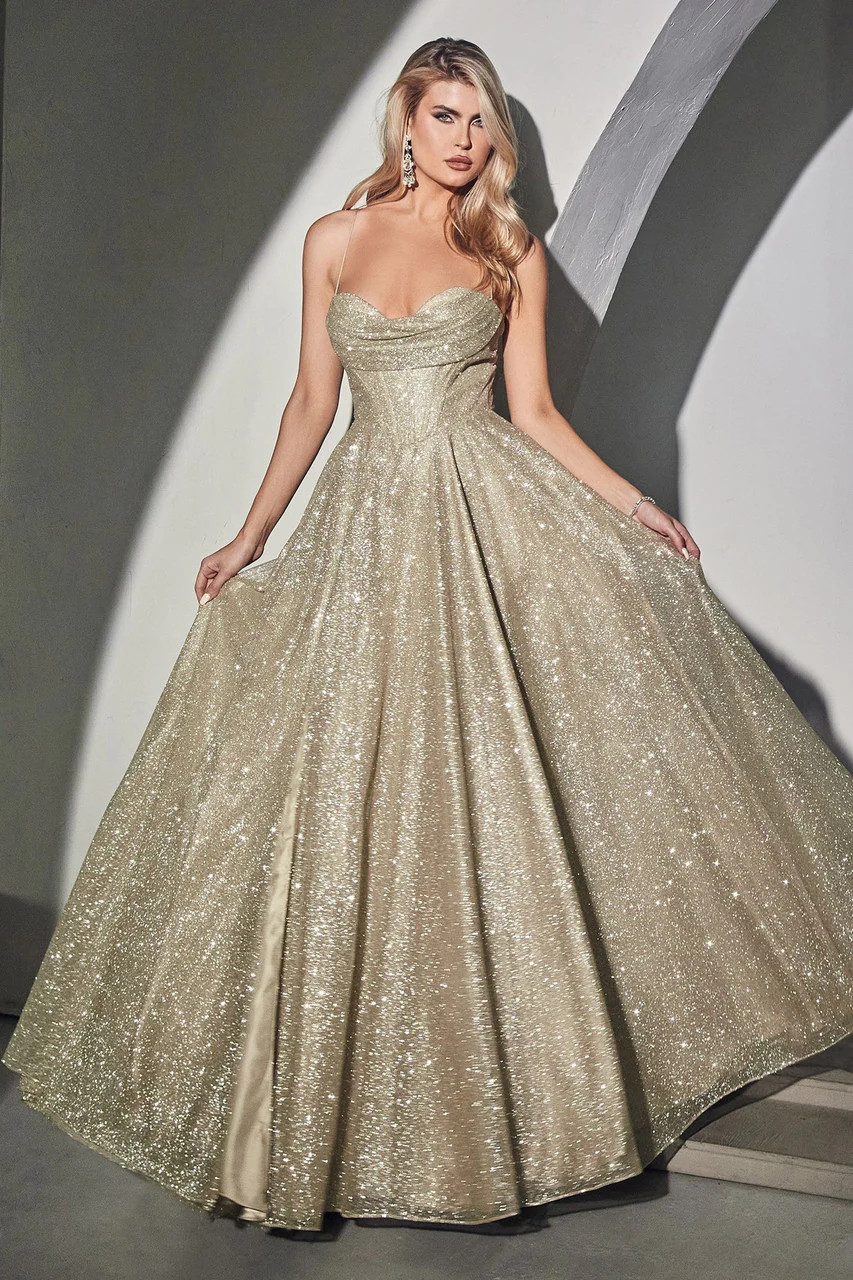 Isabel Gown in Champagne Gold - Elegant Evening Dress | Lady Black Tie | Lady Black Tie