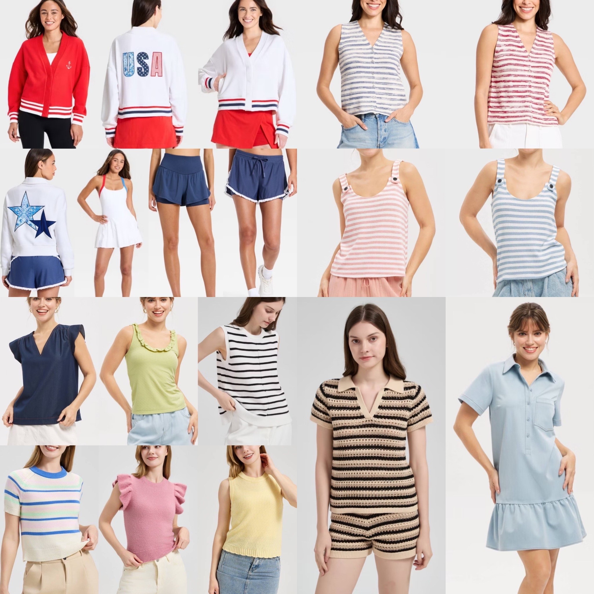 New arrivals at Target this week! Red white and blue, dresses, and tons of new tops! 