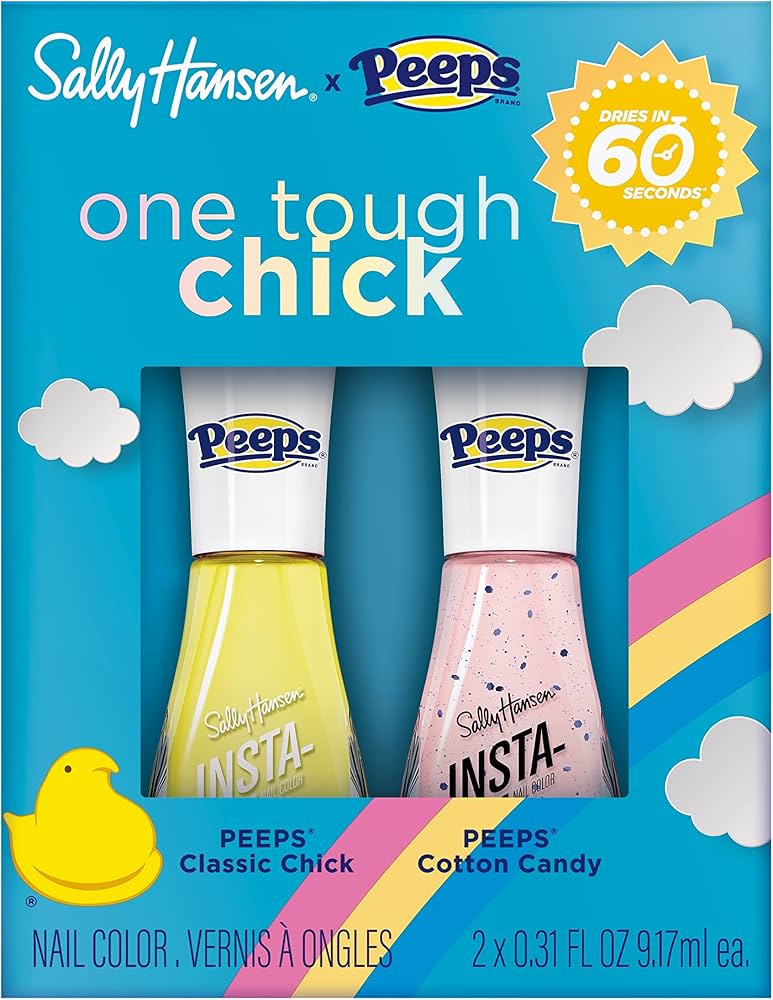 Sally Hansen Insta-Dri x PEEPS® Nail Polish Collection - PEEPS® One Tough Chick Duo Pack, 0.31 ... | Amazon (US)