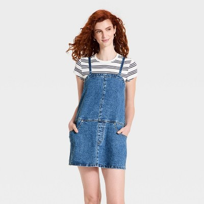 Women's Tank Mini Denim Dress - Universal Thread™ Medium Wash XS | Target
