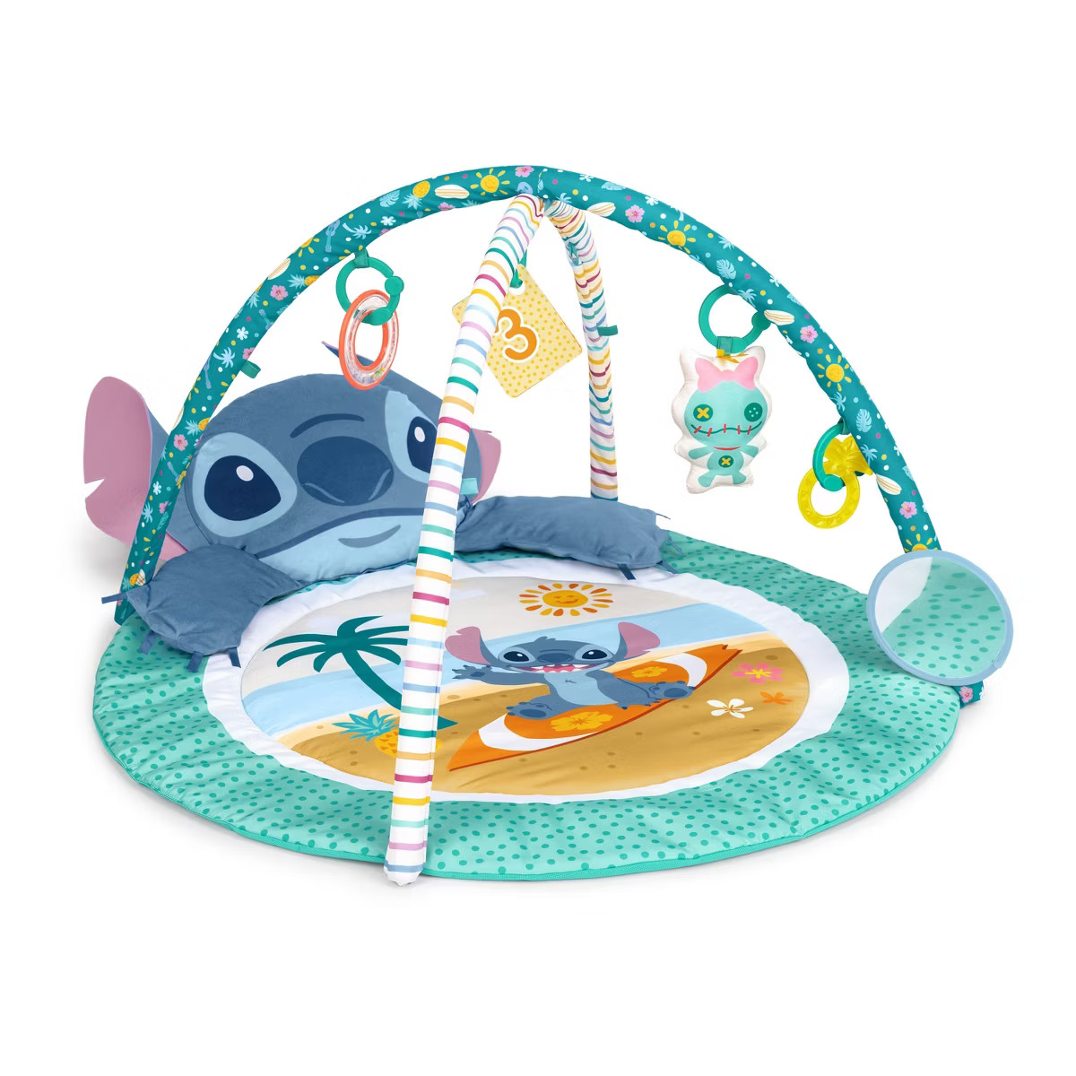 Bright Starts Disney Baby Stitch Gym - Aqua Blue | Target