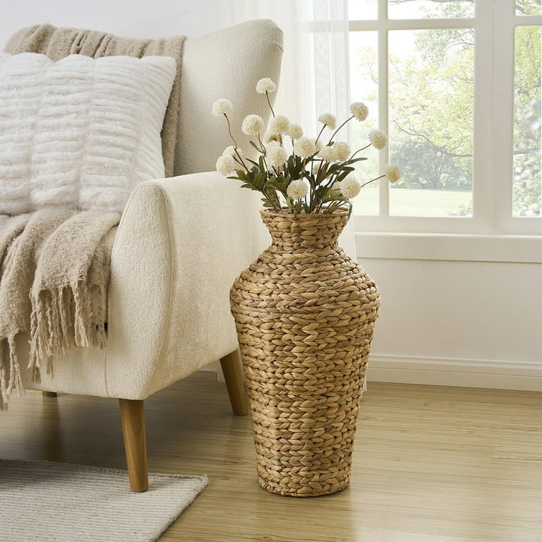 Home Decor Collection Natural 22" Water Hyacinth Floor Vase | Walmart (US)