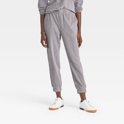Women's High-Rise Velour Ankle Jogger Pants - A New Day™ | Target