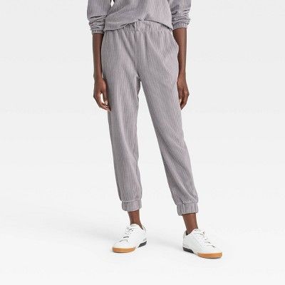 Women's High-Rise Velour Ankle Jogger Pants - A New Day™ | Target