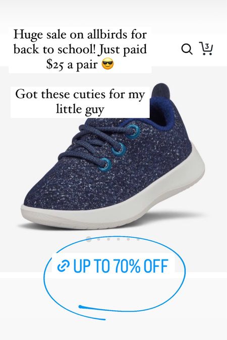 Love a good sale! Up to 70% off AllBirds 

#LTKshoecrush #LTKBacktoSchool #LTKkids