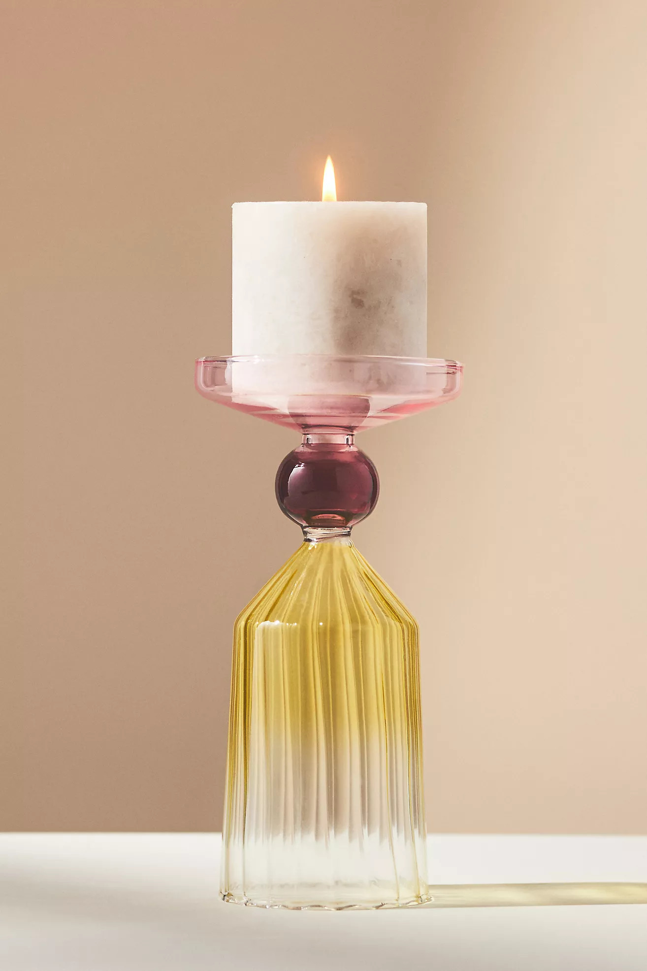 Calle Vase & Pillar Candle Holder | Anthropologie (US)