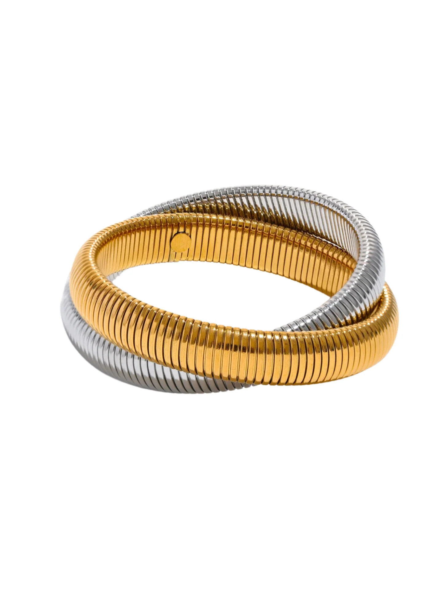 Two Toned Tube Bracelet | hjane jewels