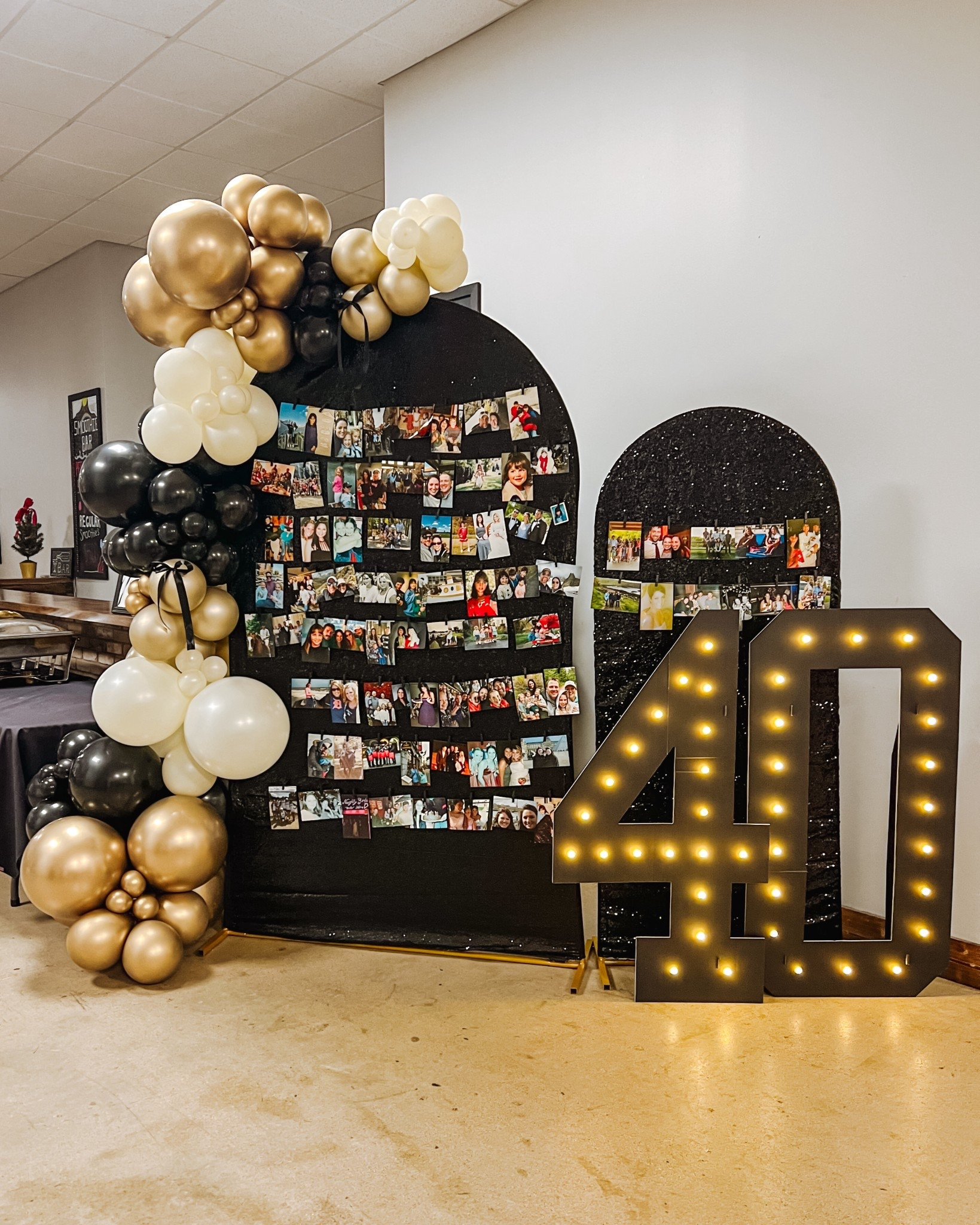 Helped throw a 40th celebration last night for a long time friend! 

Fortieth birthday, coquette birthday party, 40th birthday, adult birthday party, over the hill, black and gold birthday party, balloon arch, photo wall, marquee lights

#LTKHoliday #LTKFindsUnder50 #LTKFindsUnder100