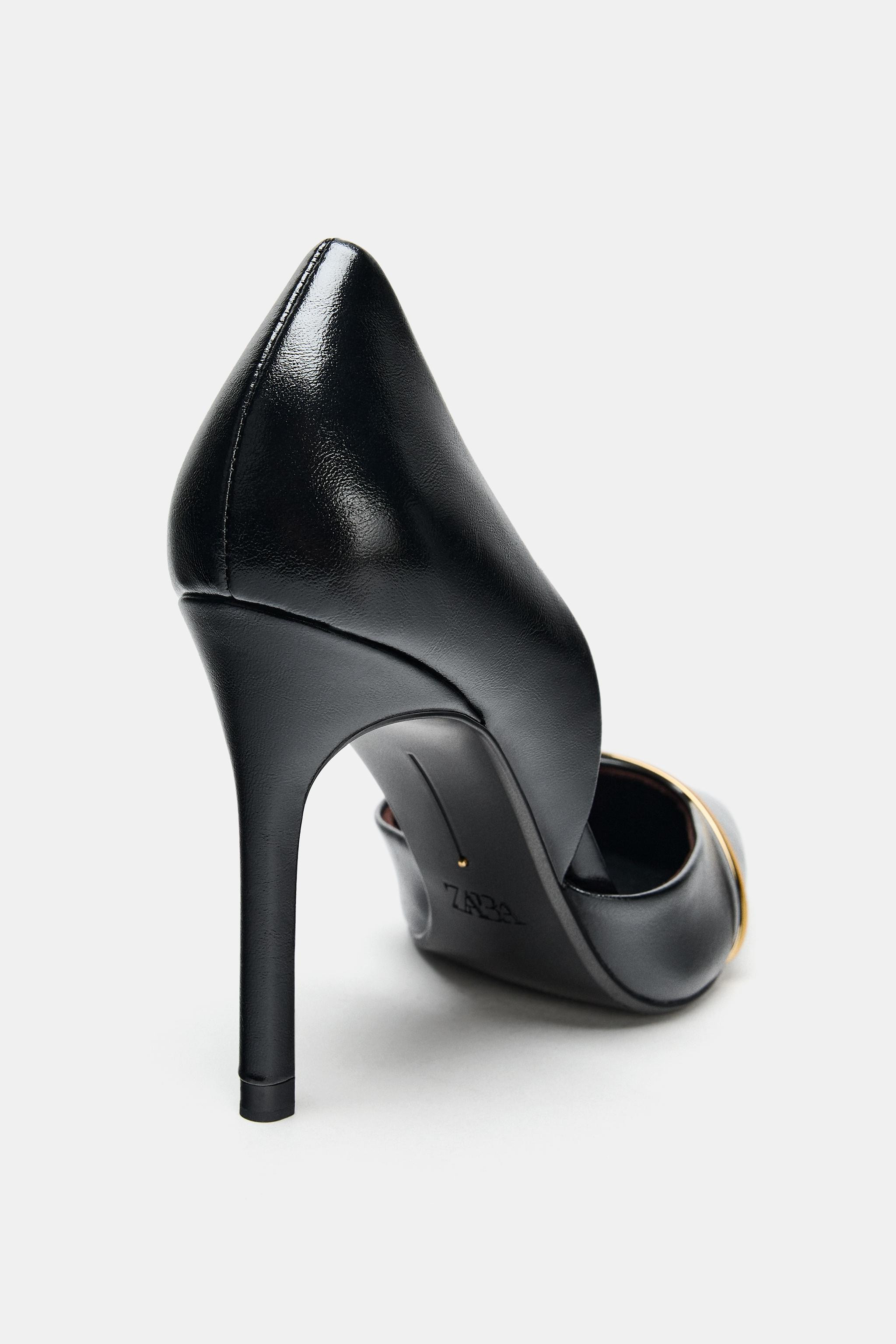 HIGH HEEL SHOE WITH METALLIC STRAP | Zara US
