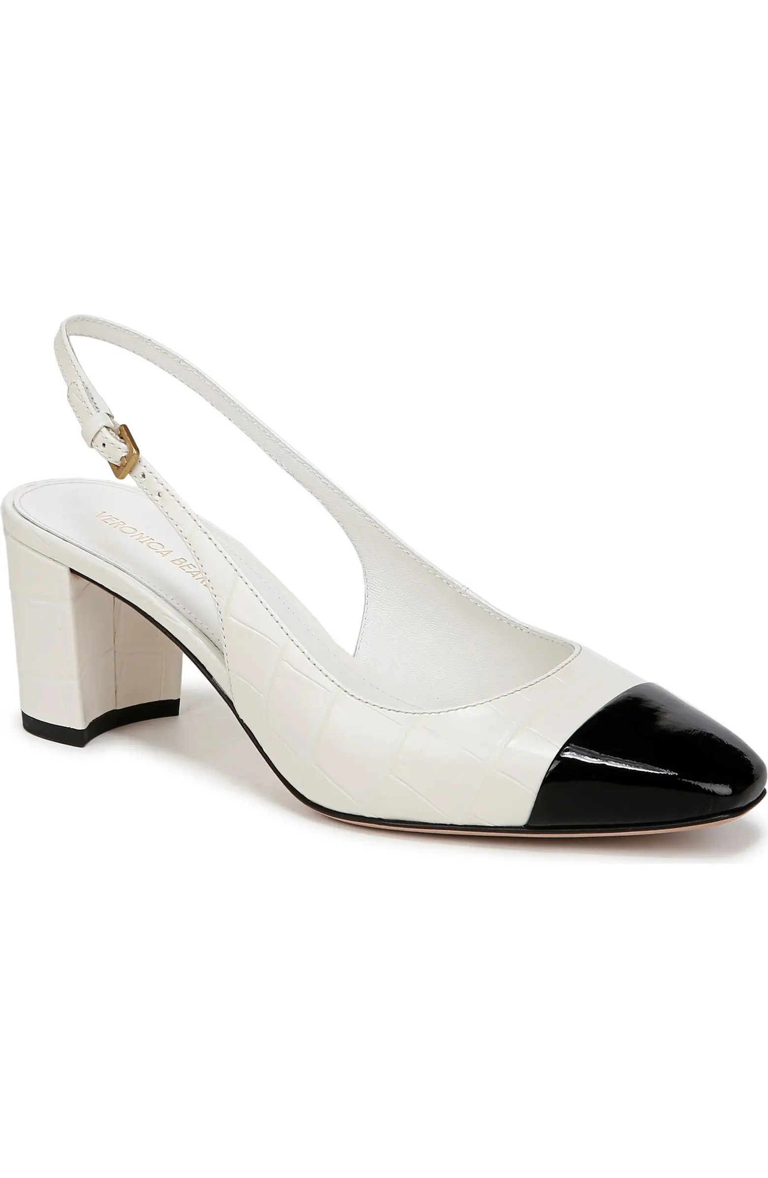 Veronica Beard Cecile Cap Toe Slingback Pump (Women) | Nordstromrack | Nordstrom Rack