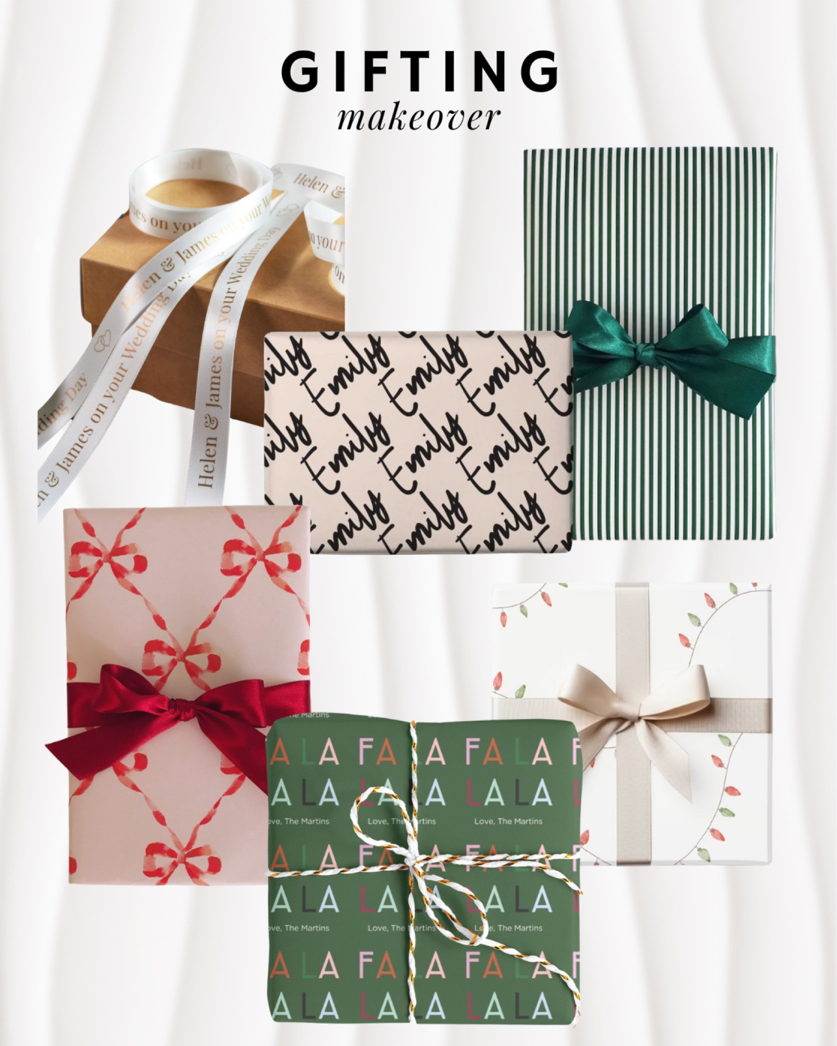 Make Christmas a little more personal this year 🎁🎀



#GiftWrap #GiftIdeas #Gifting #WrappingPaper #GiftWrapIdeas #WrappingPaperPrints #GiftWrapIdeas #ChristmasWrapping #PresentWrapping #Presents #Christmas #Bows #ChristmasBows #Personalized #ShopLocal #ShopSmallBusiness #HolidayWrapping #HolidayWrap #GiftGuide #GiftIdeas 


#LTKGiftGuide #LTKSeasonal #LTKHoliday