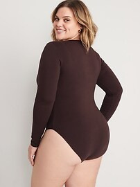 Long-Sleeve Jersey Bodysuit for Women | Old Navy (US)