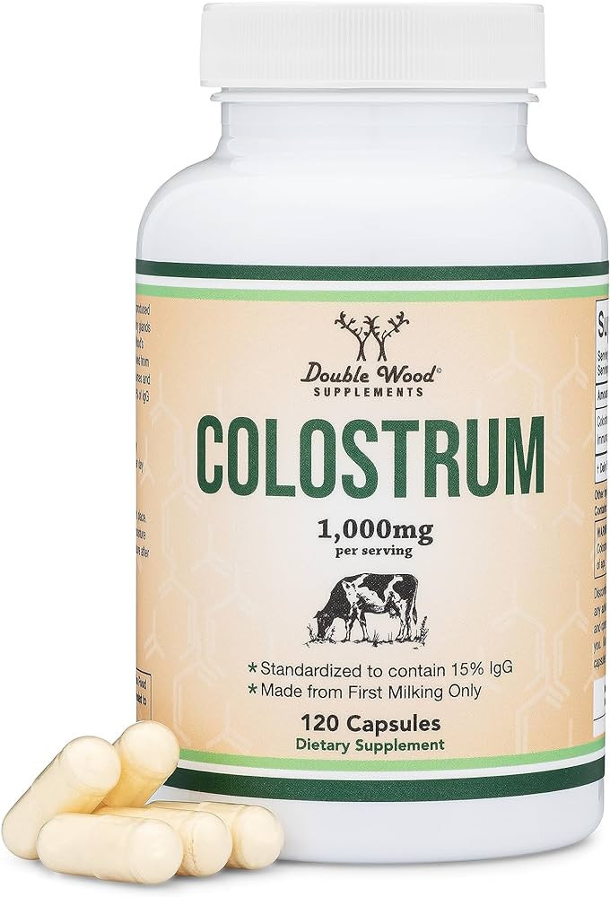 Colostrum Supplement 120 Capsules, 1,000mg per Serving (Bovine Colostrum Powder from First Milkin... | Amazon (US)