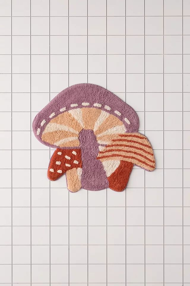 Mushroom Tufted Bath Mat | Urban Outfitters (US and RoW)