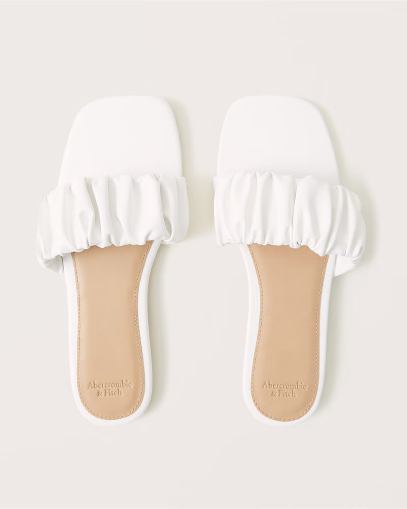 Ruched Sandals | Abercrombie & Fitch (US)