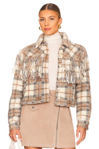 BLANKNYC Fringe Cropped Jacket in Take Note from Revolve.com | Revolve Clothing (Global)