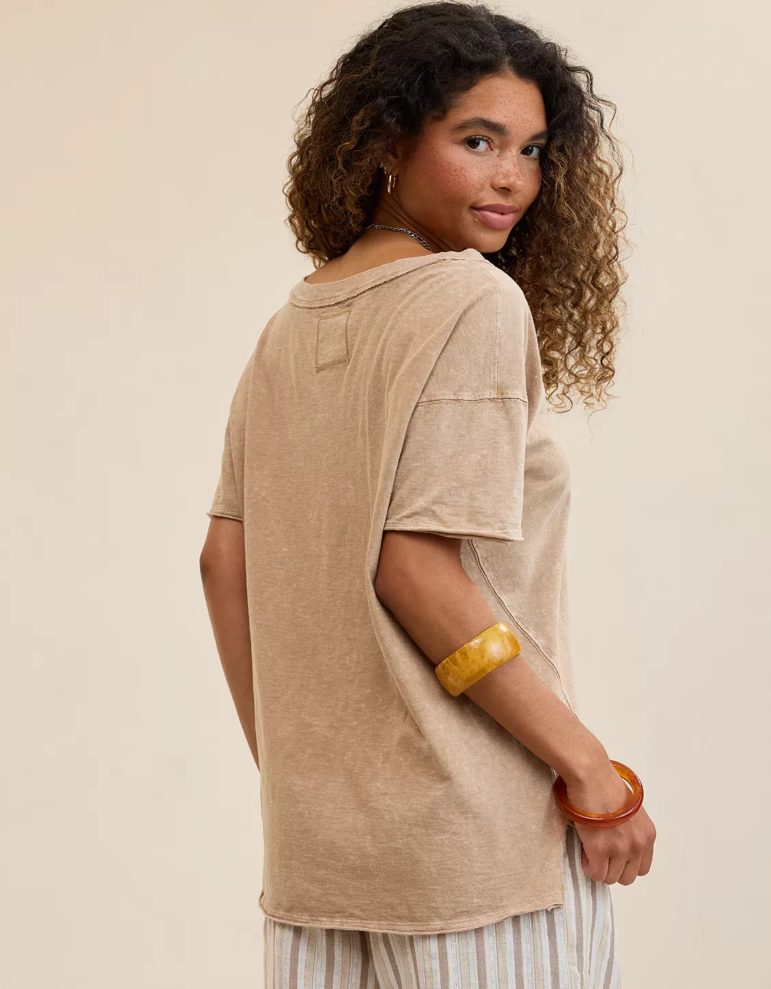 Aerie Oversized V-Neck Boyfriend T-Shirt | Aerie