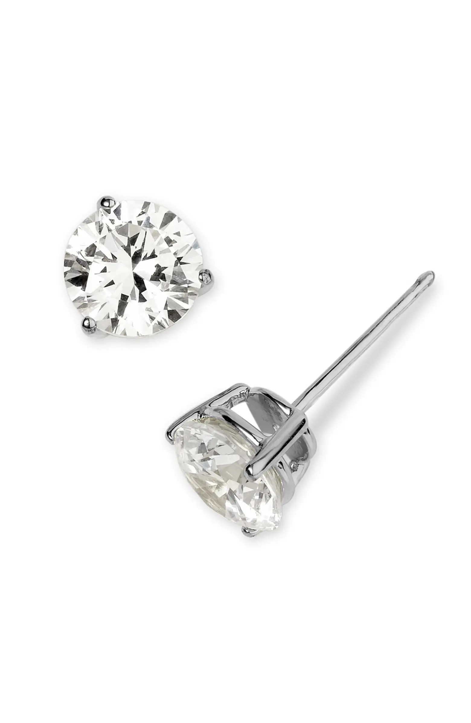 Cubic Zirconia Stud Earrings - 3ct. | Nordstrom