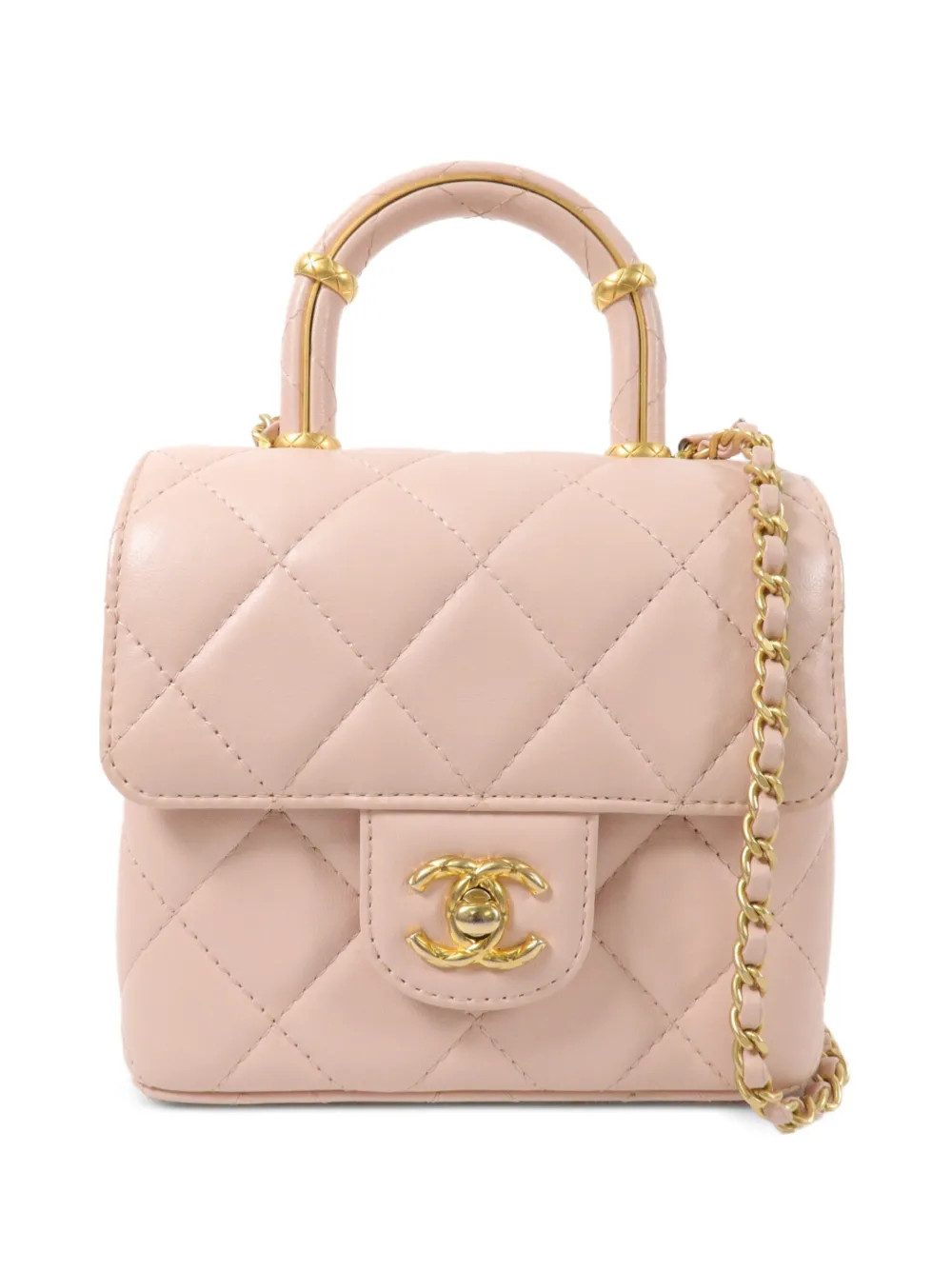 CHANEL Pre-Owned CC Crush mini tote bag - Pink | Farfetch Global