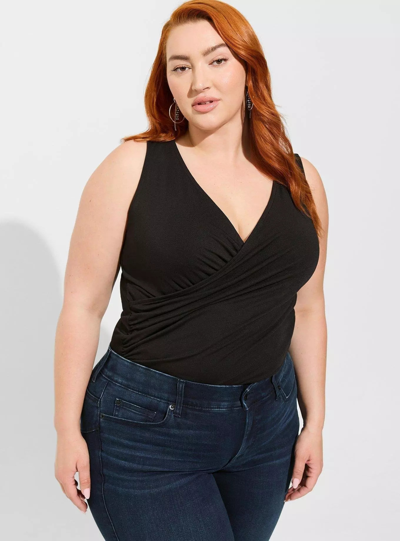 Studio Tissue Jersey Jersey Surplice Tank | Torrid (US & Canada)