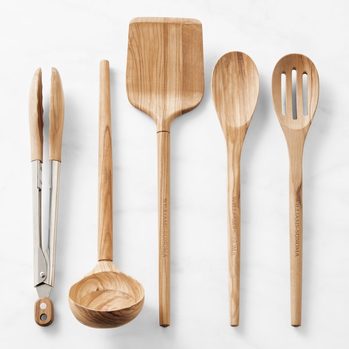 Williams Sonoma Olivewood Essential Utensils Set of 5 | Williams-Sonoma