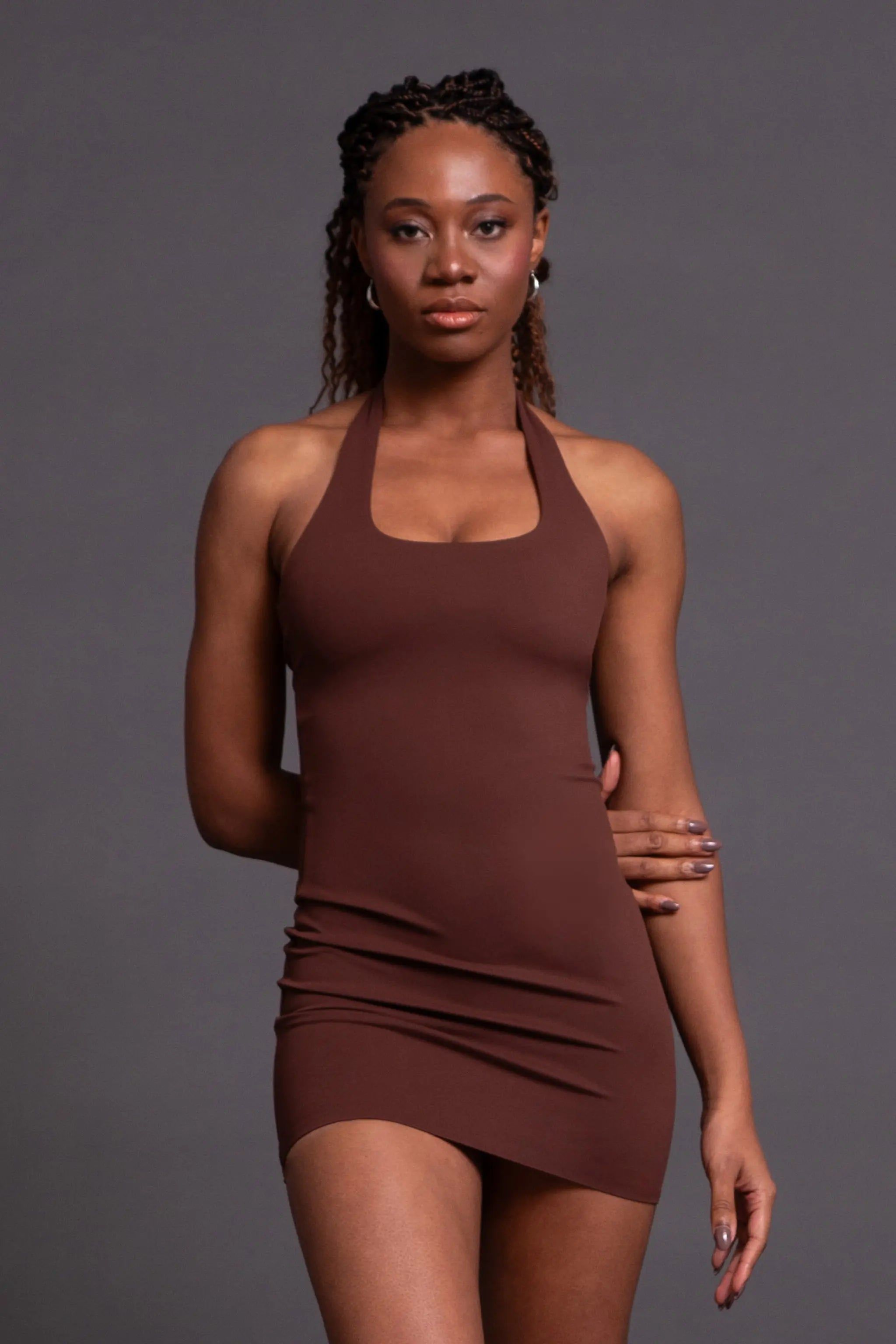 HALTER MINI DRESS | RAYN