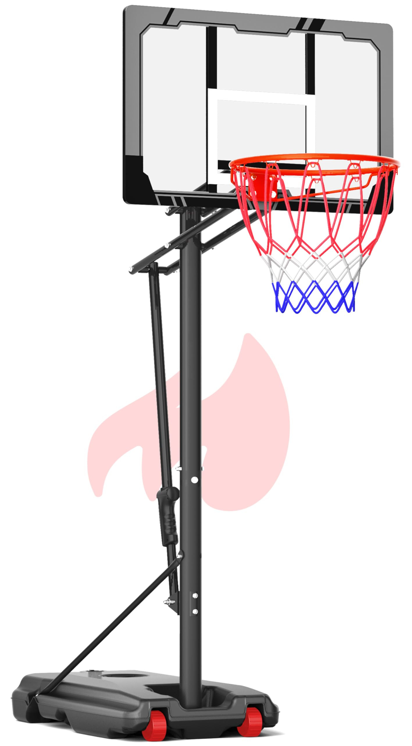 Mayfire Kids Basketball Hoop Adjustable Height 4-8.5 FT, Portable Basketball Goal System with 33"... | Amazon (US)