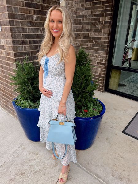 Baby blue is officially my color of the summer! Love this dress since it can be worn during & after pregnancy! I’m in a size small! TTS and adjustable straps! 

#LTKBump #LTKFindsUnder100 #LTKStyleTip