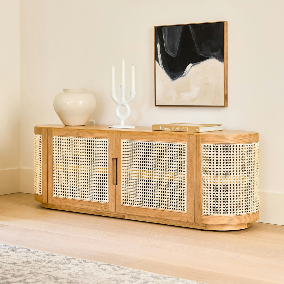 Candra 63" Media Unit - Oak | Article