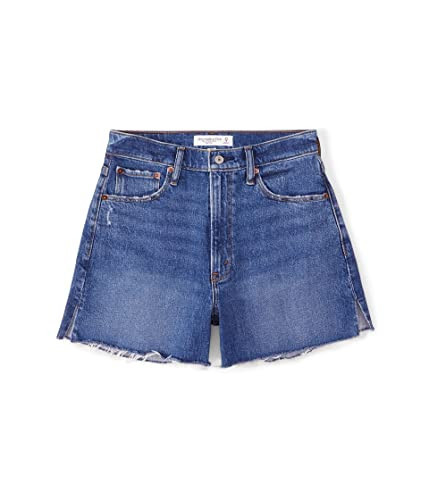 Abercrombie & Fitch Curve Love High Rise 4 Inch Mom Short Dark 29 R | Amazon (US)