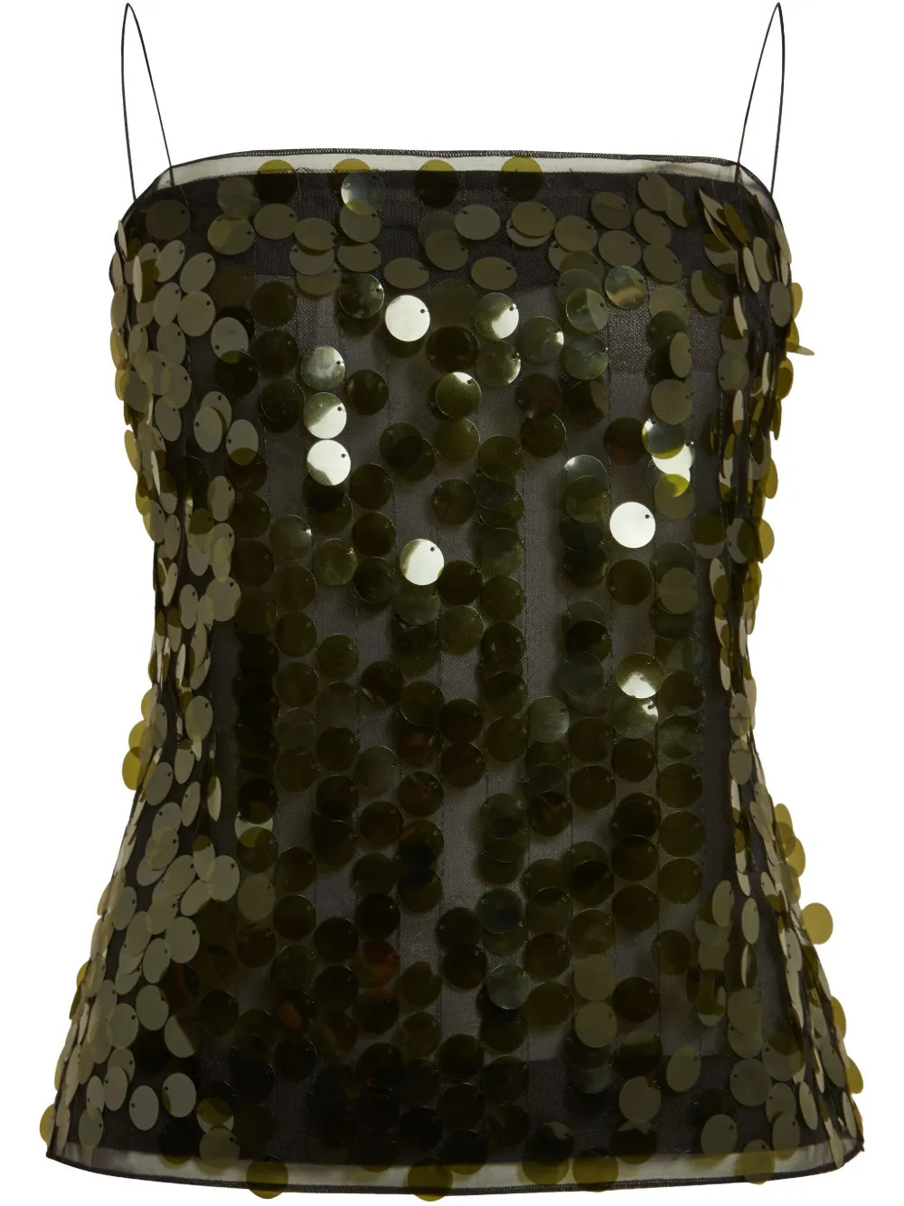 16Arlington Suero sequin-embellished Top | Green | FARFETCH | Farfetch Global