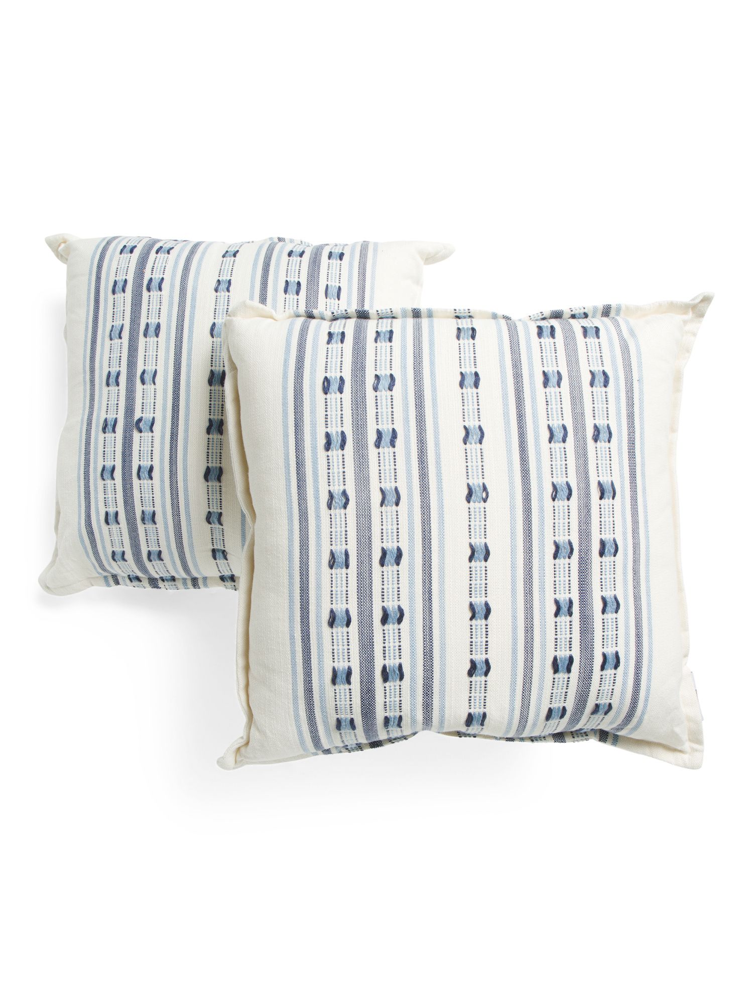 18x18 2pk Indoor Outdoor Striped Pillow Set | The Global Decor Shop | Marshalls | Marshalls