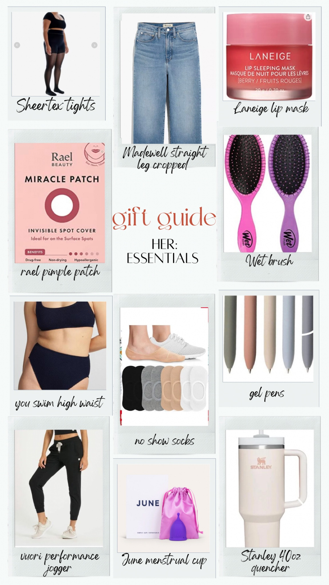 My top choices for mom’s this year —- basic essentials I can’t live without. Gift guide for her, essentials edition  — see my gift guides on LTK for full list 

#LTKstyletip #LTKHoliday #LTKGiftGuide