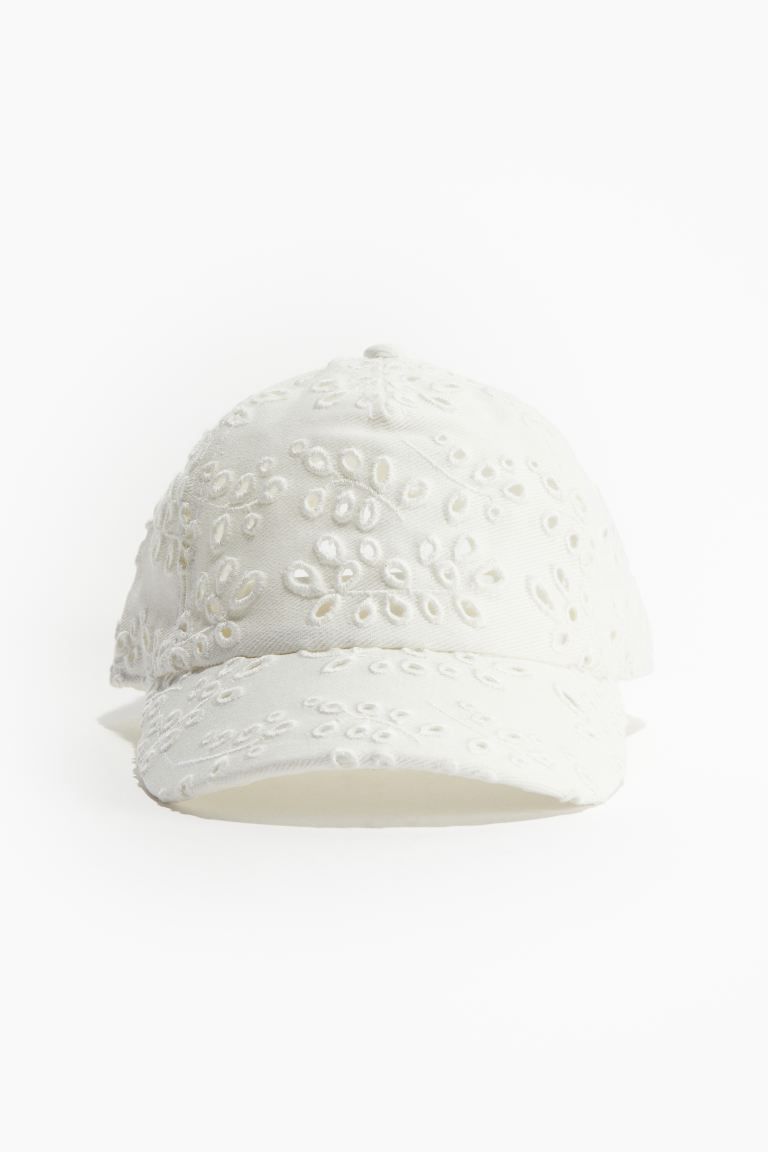 Cap with Eyelet Embroidery | H&M (US + CA)