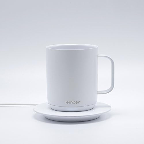 Ember Temperature Control Smart Mug, 10 Ounce, 1-hr Battery Life, White - App Controlled Heated Coff | Amazon (US)