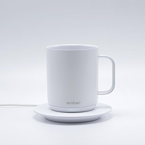 Ember Temperature Control Smart Mug, 10 Ounce, 1-hr Battery Life, White - App Controlled Heated Coff | Amazon (US)