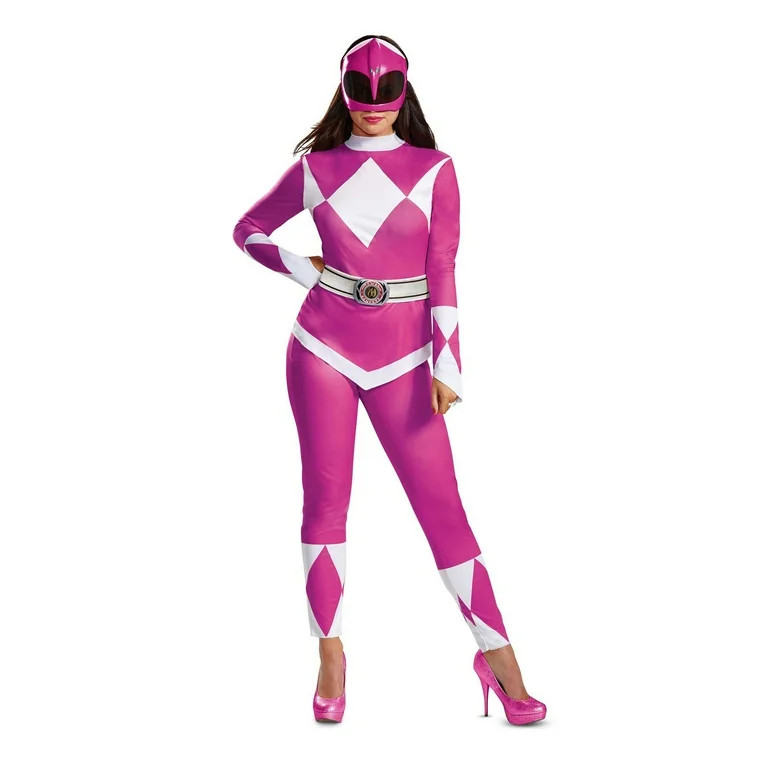 Power Rangers - Mighty Morphin Pink Ranger Adult Halloween Costume - Walmart.com | Walmart (US)
