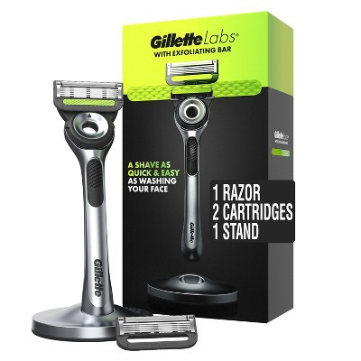 Gillette Labs Exfoliating Bar Razor + 2 Razor Blade Refills & Premium Magnetic Stand | Target