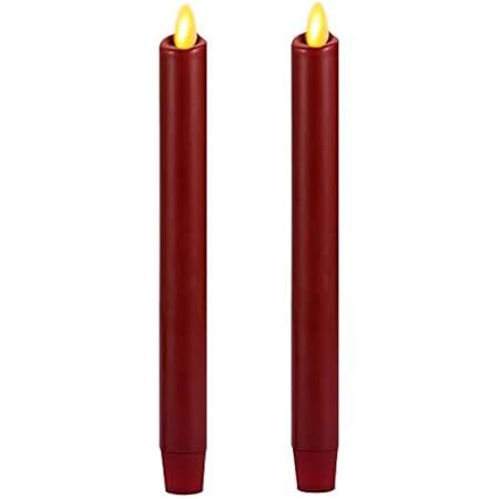 Luminara Set of 2 Moving Flame LED Taper (1x9.75), Flameless Candle, Melted Edge, Smooth Wax, Unscen | Amazon (US)