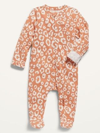 Unisex 2-Way-Zip Footed One-Piece for Toddler &#x26; Baby | Old Navy (US)
